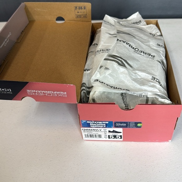 Women’s Skechers GO Walk 6-Inner Joy Sneaker, Navy/Lavender, 5.5 New with Box - Picture 9 of 10